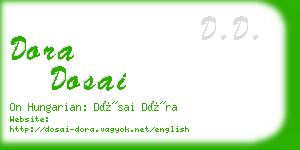 dora dosai business card